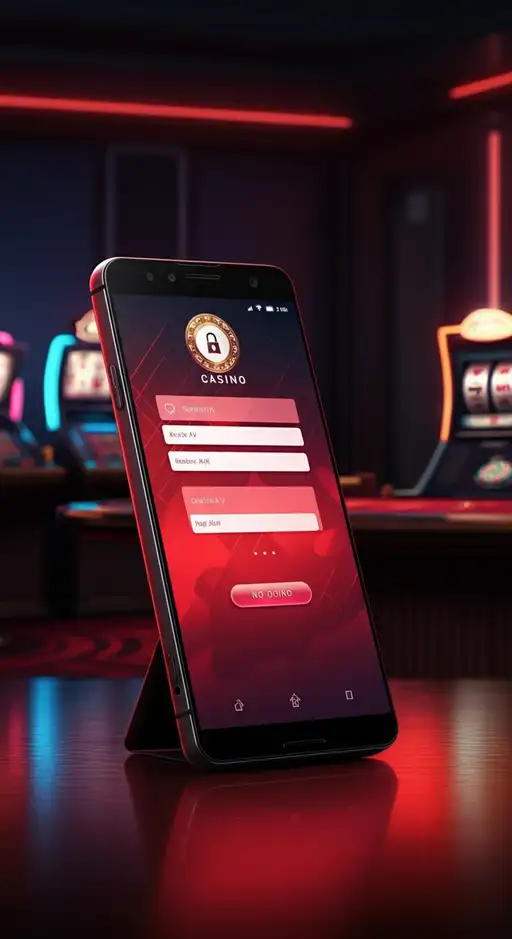Een screenshot van de Manga Casino inlogpagina, met velden voor e-mailadres en wachtwoord, omgeven door het anime-thema van het merk en een beveiligingssloticoon.